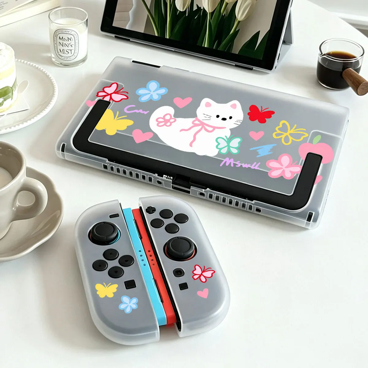 Anti-Falling Hard Acrylic Protective Case Dockable Base for Nintendo Switch 2 NS2 Console Detachable Joy-Con Split-type Housing