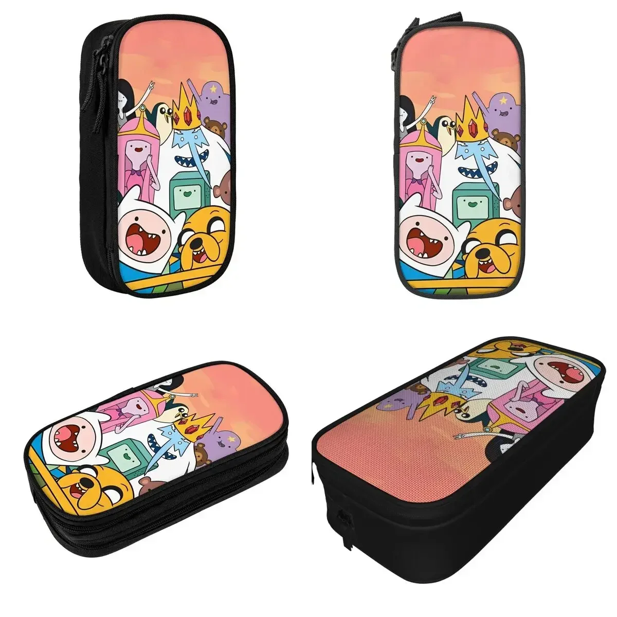 

Lovely Adventures Times Pencil Case Tales the Land of Ooo Pencilcases Pen Box for Girls Boys Big Capacity Bags School Stationery