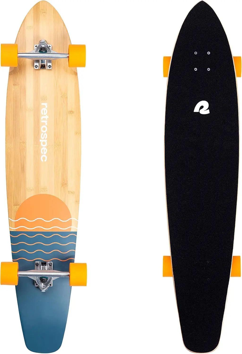 

44-Inch Bamboo Maple Longboard with ABEC-7 Bearings and 70mm Wheels for Smooth Commuting and Carving