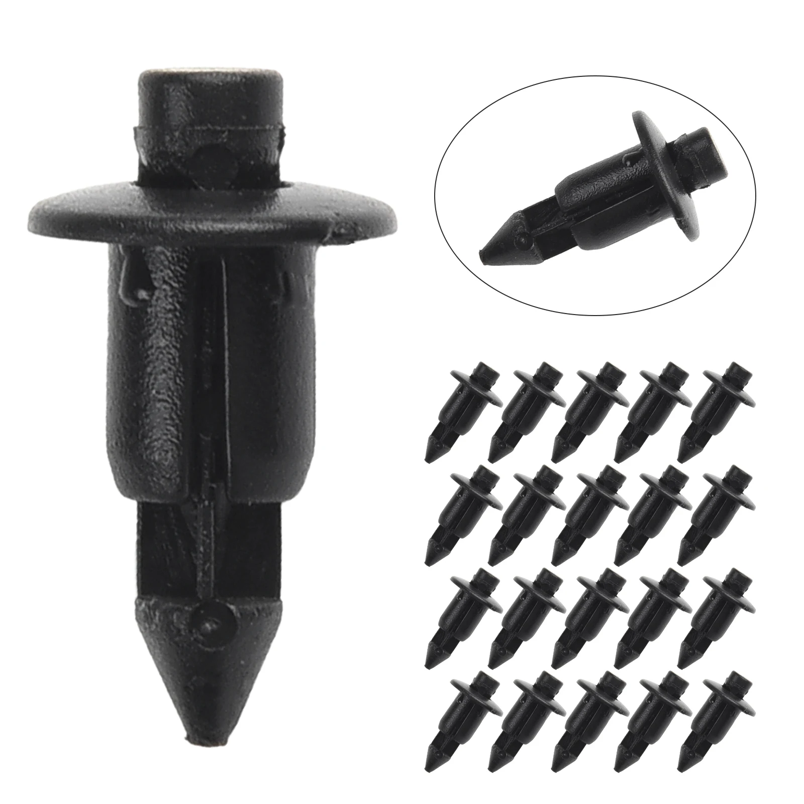 20PCS Panel Fastener Clips 6mm Hole For Retain Fairings And Other Other Trim Panels For Suzuki For Toyota Rivet Bike Clips