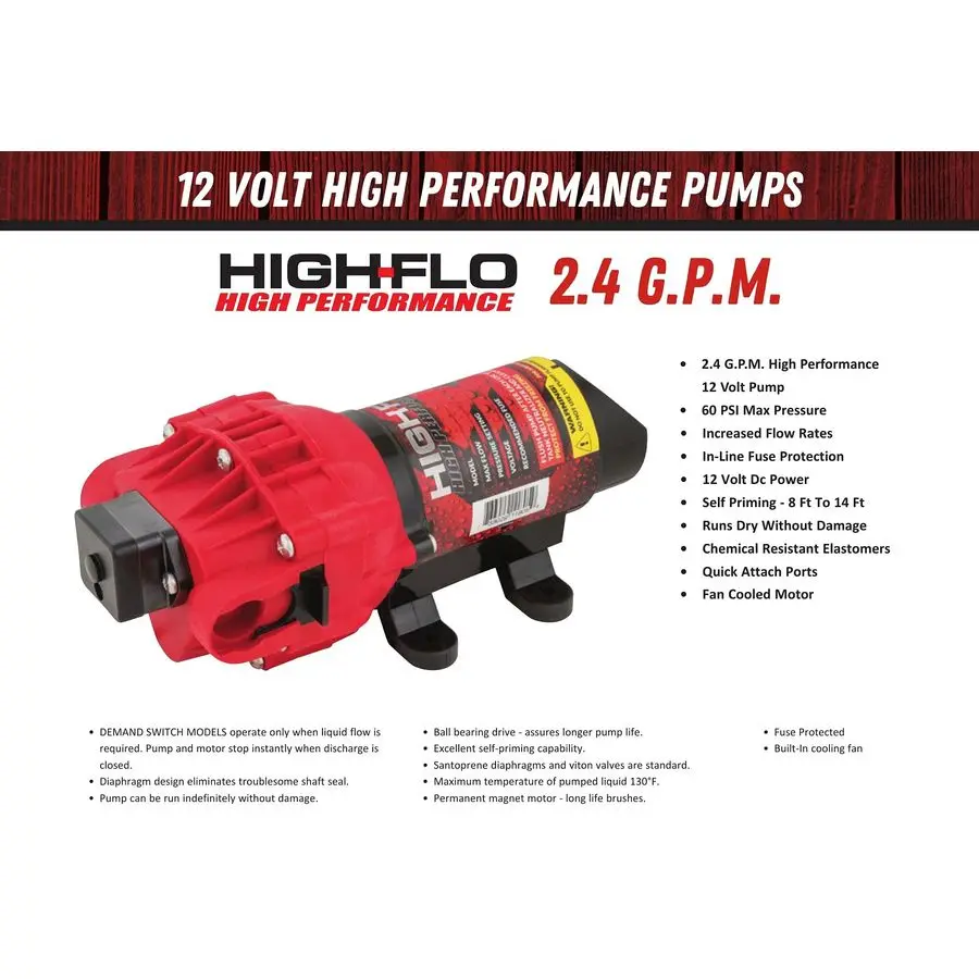 HighFlo 2,4 Gallonen Pumpsprühpumpe