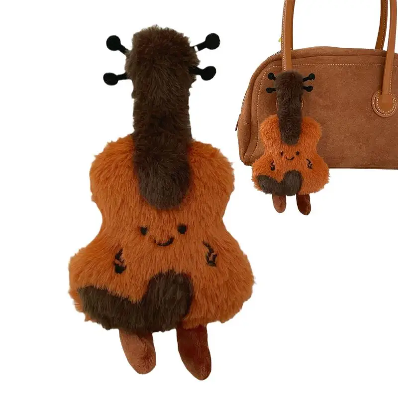 

Плюшевая подвеска для сумки, плюшевая подвеска в форме скрипки для сумки, милый брелок для рюкзака, очаровательная мультяшная плюшевая кукла, украшение для девочек и женщин