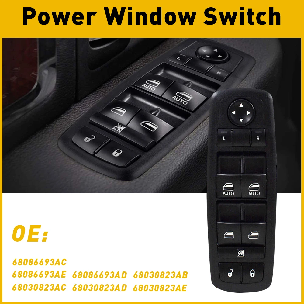 11Pin AUTO Power Window Switch For Dodge Durango Jeep Grand Cherokee 2011 2012 2013 Master Control Power lifter Window Switch