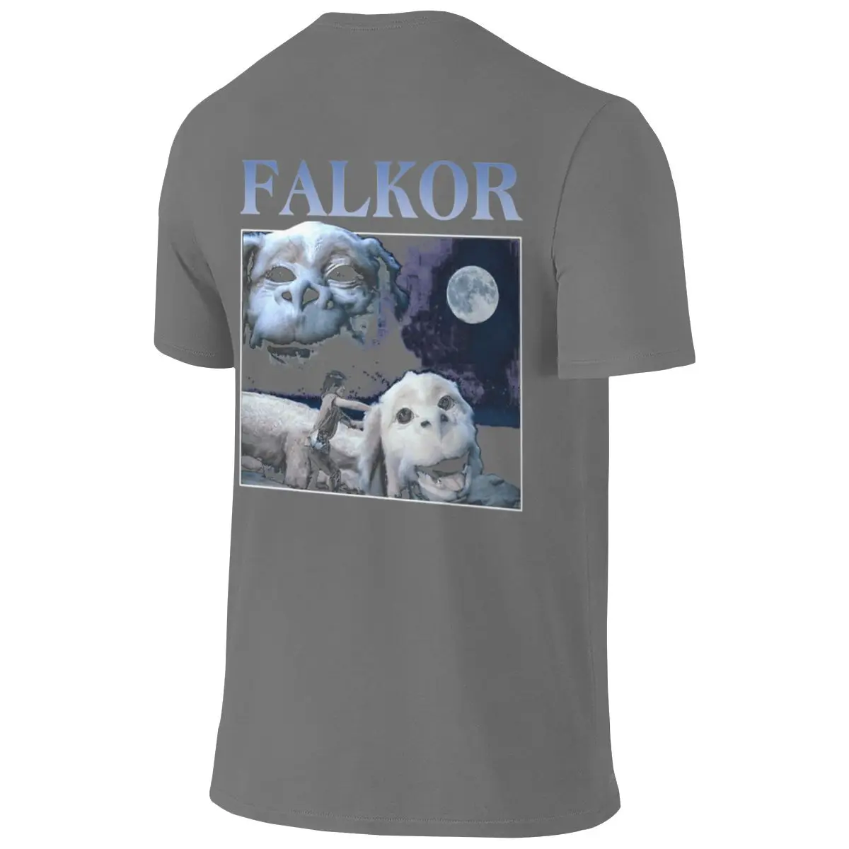 NeverEnding Design Story Movies -FALKOR Loose Reversible T-shirt Versatile Outdoor Home Comfort Tee