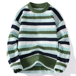 Autumn Winter New style Men's high quality Fashion Trend Sweater Casual wool pullovers Warm Sweaters