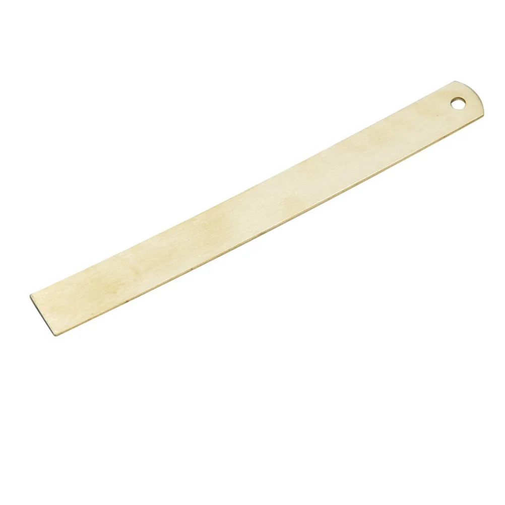 

2 Pcs Brass Copper Ruler High Accuracy Double Scale Straight Vintage Thick Version School
