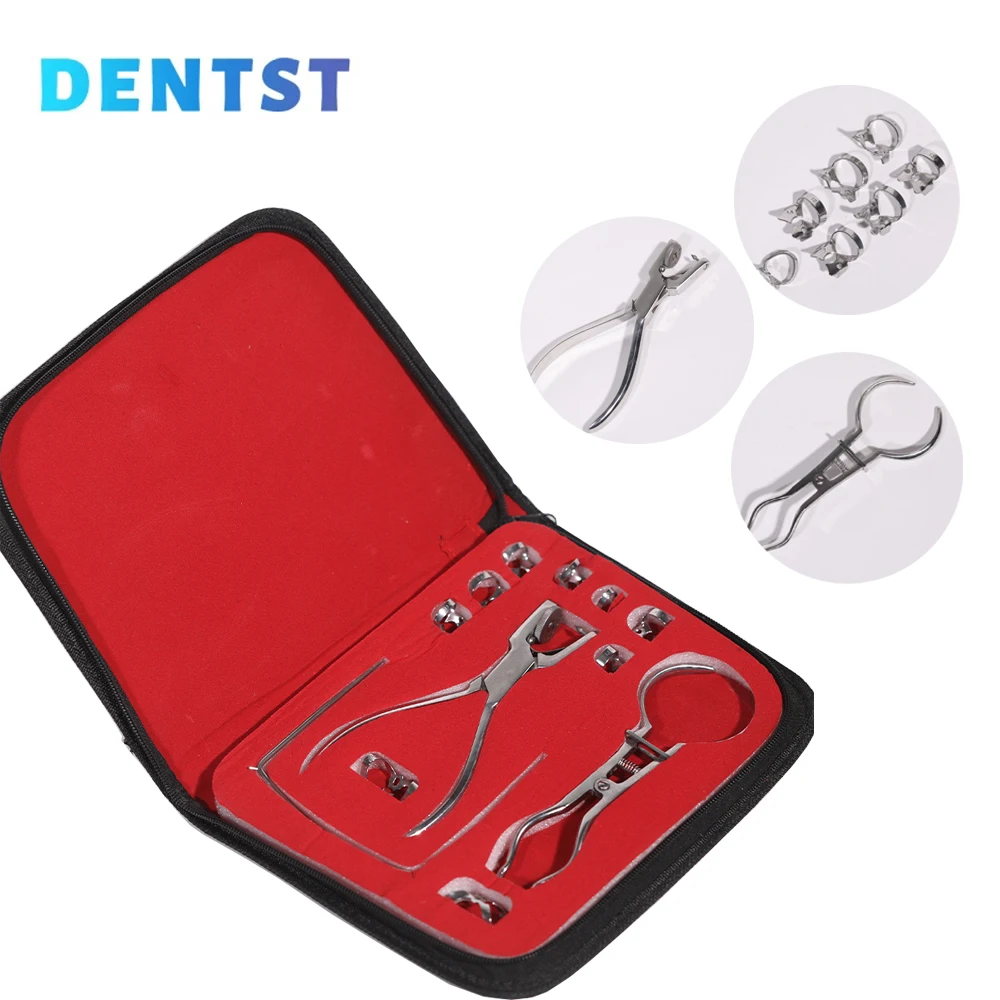 

Dental Rubber Stamp Tool Hole Puncher Set Teeth Care Pliers Nursing ForceOrthodontic Material Dentist Lab Device Equipment