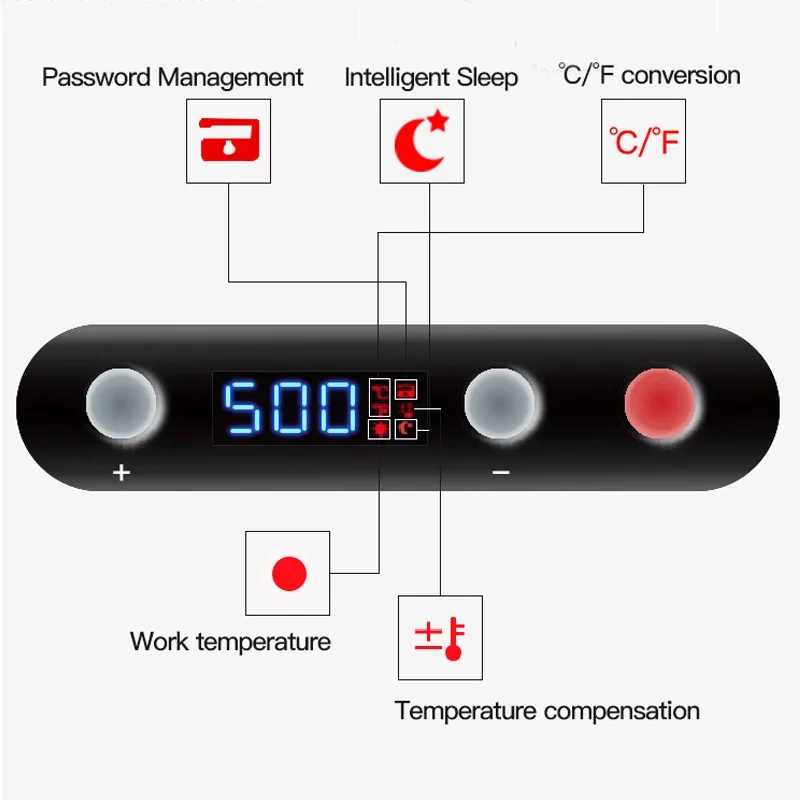 CXG DES electric soldering iron Constant temperature adjustable German digital display repair soldering pen welding tools 130W