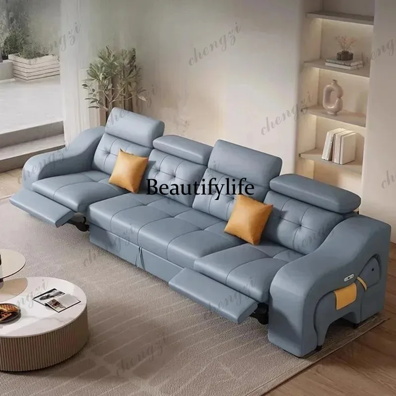 A68 Good Quality Large Electric Sofa Microfiber Leather Oversized Lazy Recliner Sofa Modern Luxury Divano Tecnologico Furniture
