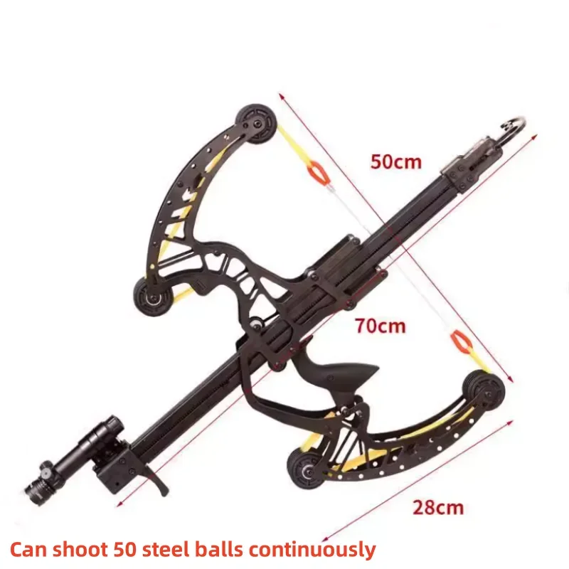 Laser Slingshot Hunting Kit With Round Rubber Band High-precision Slingsshot Outdoor Fast Pressure Shooting Acessories