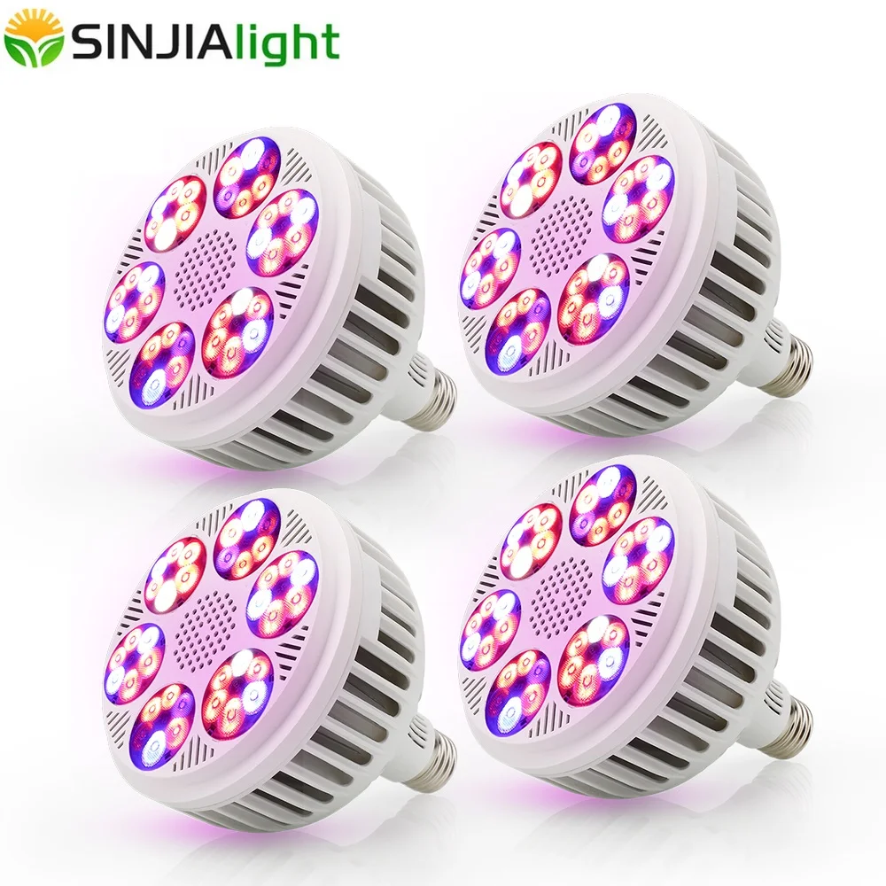 1/4szt 120W LED Grow Light Full Spectrum Led Fitolamp Plant Light Phytolamp for Indoor Plants Flowers Grow Tent Hydroponics E27