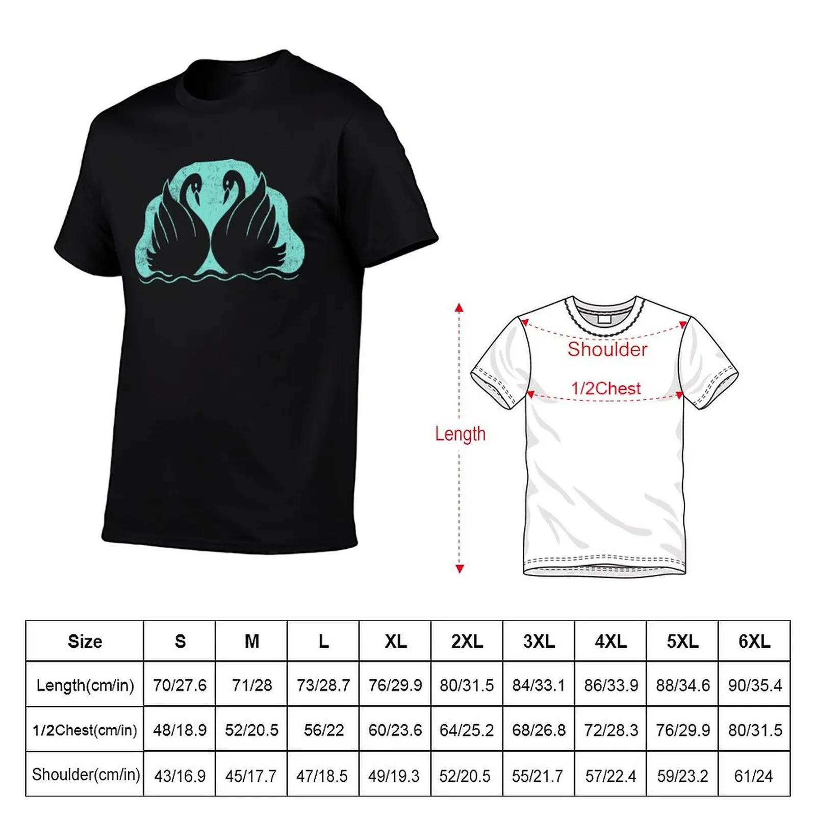 The Swan (Distressed) T-Shirt Casual Daily Outfit T-Shirt