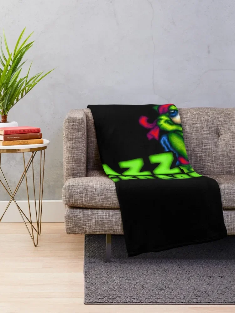 Jazz Jackrabbit - Classic Sprite with Logo Essential Throw Blanket halloween Retros christmas gifts Blankets