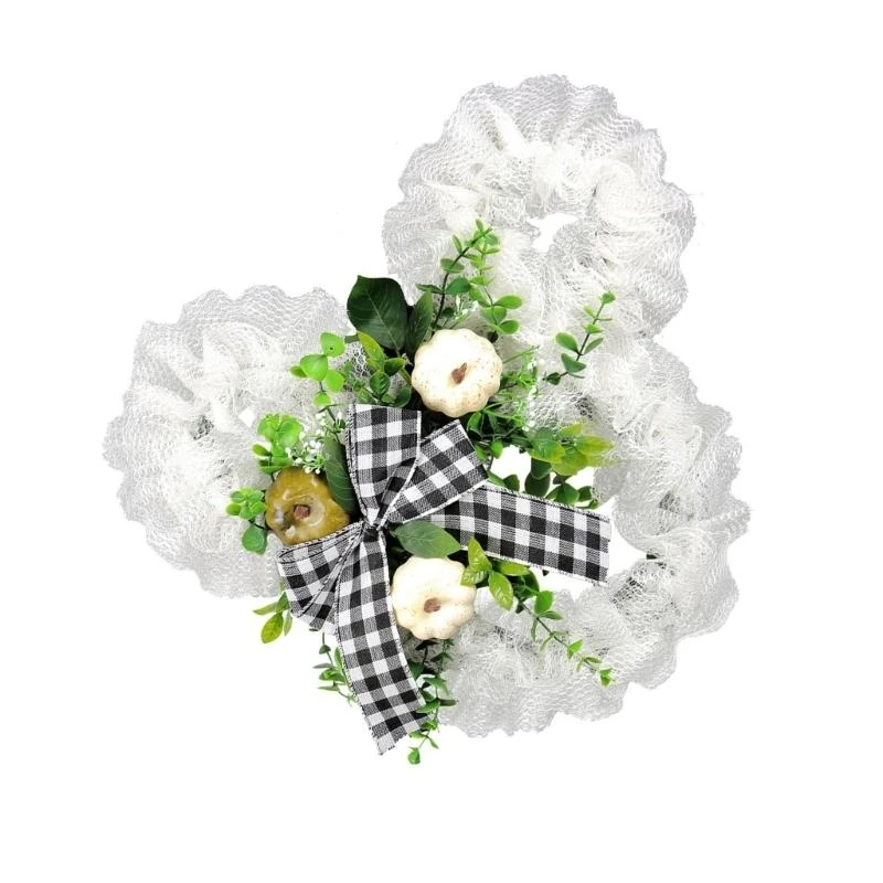 

Artificial Spring Wreath Front Door Wreath for Farmhouse Outdoor Garden Wedding 15UB