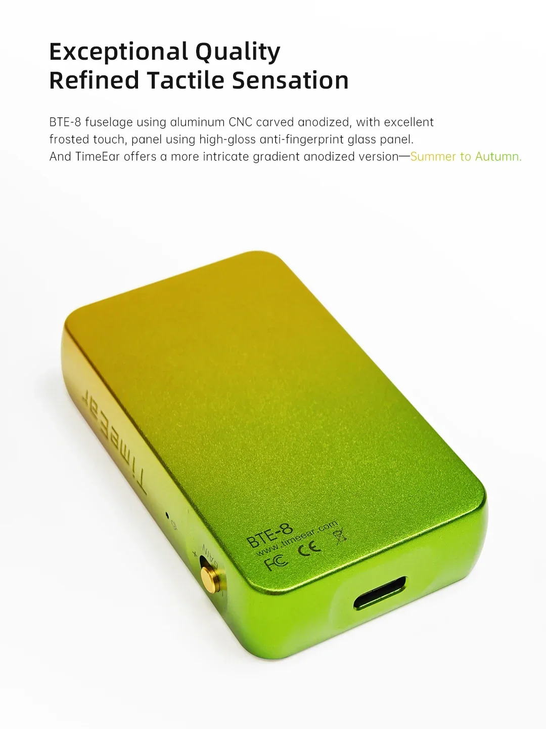 TimeEar BTE-8 Bluetooth HIFI Headphone Amplifier Mini DAC AMPDual CS43131 Headphone Power Amplifier Portable Customize For Music - Image 5