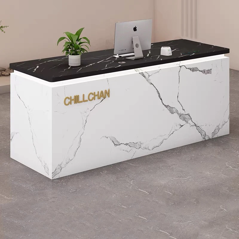 

Aesthetic Counter Reception Desks Decorations Display Reception Desks Beauty Salon Mostrador Indoor Empfangtheke Hotel Furniture