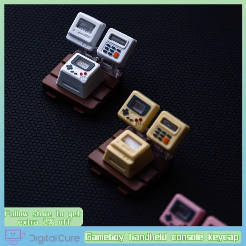 Gameboy Handheld Console Keycap Transparent Abs Detachable Panel Replace Display Content Personalized Mechanical Keyboard Keycap