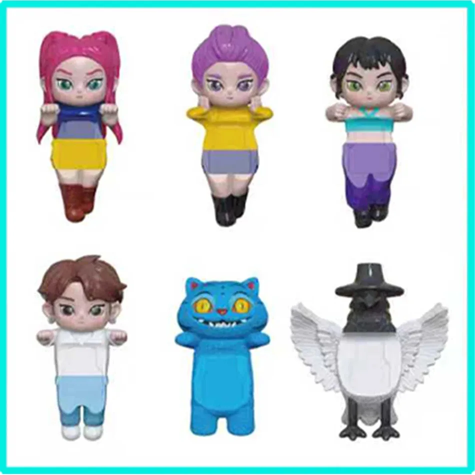 Anime Kpop Demons Hunters Blind Box Series Rumi Mira Zoey Figure Collezione di bambole Kawaii Decor Regalo per i fan dei bambini Natale