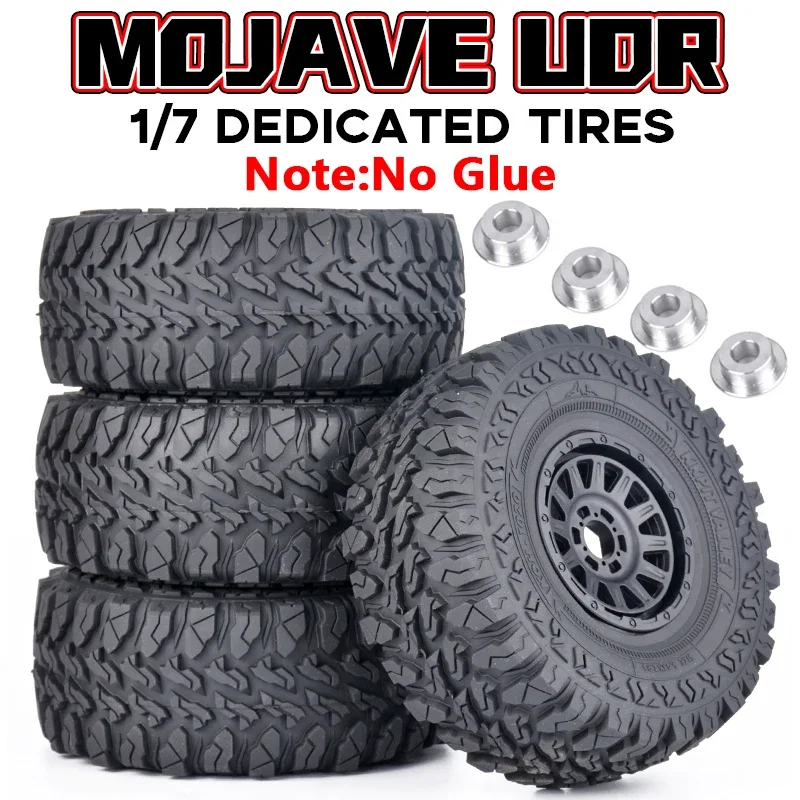 

KKPIT 1/7 Mojave Dedicated Tires 17MM Adapter RC Model Cars Wheels Upgrade Off-road Grip Short-course Truck Car
