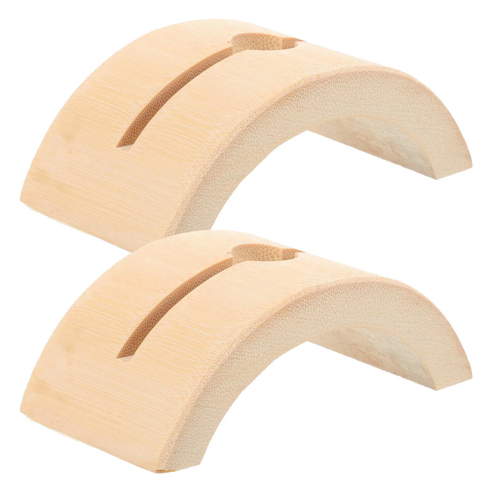 Estante para ventilador de mano japonés, accesorios plegables extraíbles (sin soporte grande de bambú), soporte de exhibición chino de madera, 2 uds.