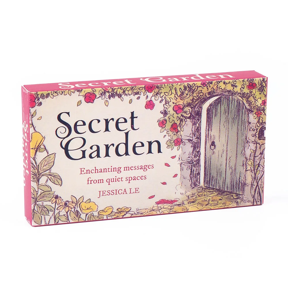 Gra planszowa Secret Garden 40 uroczych kart z angielskimi wizjerami 11x6 cm zachęcające małe znaki uwięziony z magii ogrodowej