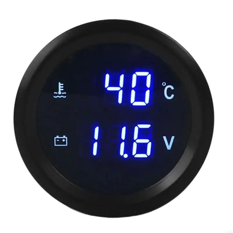 M76E 2 Zoll Digitalanzeige Wassertemperatursensor Messgerät für 12V 24V Gleichstrom – Detail 5