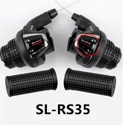 SL-RS35 Mountain Bike Black 3/7-speed Shift Lever With Short Grip IAMOK 21 Speed REVOSHIFT Shifter Clamp Band Bicycle Parts