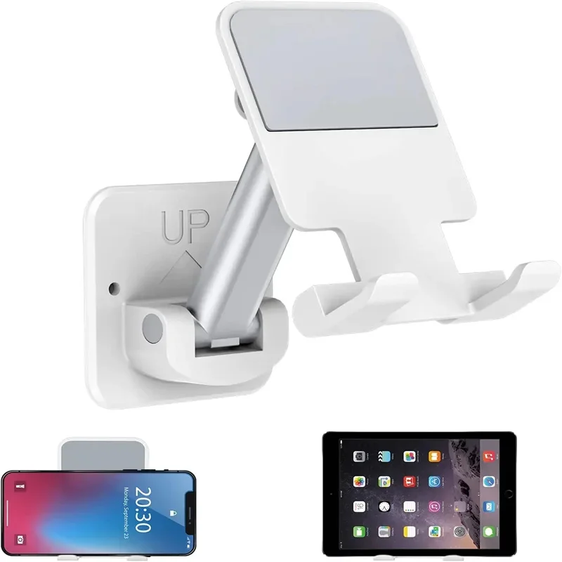 Wandaufkleber-Halterung, Tablet-Ständer – dehnbarer Arm, Handy-Halterung, verstellbarer Wandarm für iPad, iPhone 4–12 Zoll