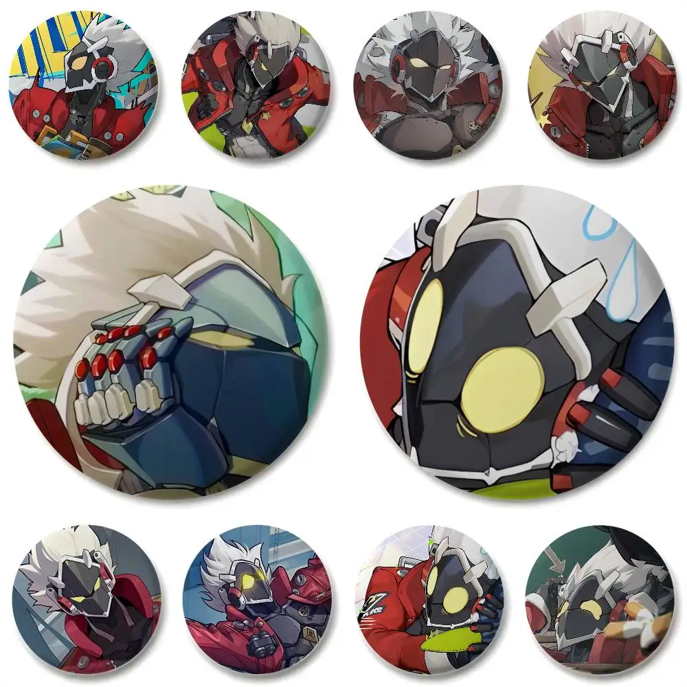 

Billy Kid Zzz GAME Badges Round Exquisite Badge Brooches Creative Pins For Clothes Hat Backpack Gift Accessories