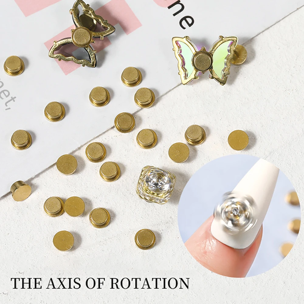 Universal Rotating Shaft High Speed Rotation Manicure Accessories Jewelry Bearings for Nail Rhinestones Nail Art Decorations