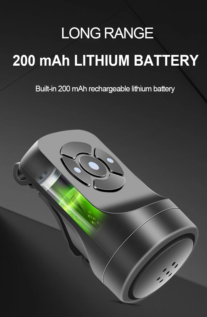 USB Aufladbare Fahrrad Motorrad Elektrische Glocke Mountain Road Radfahren Anti-diebstahl Alarm Horn Roller Fahrrad Zubehör Laute Glocke – Detail 8