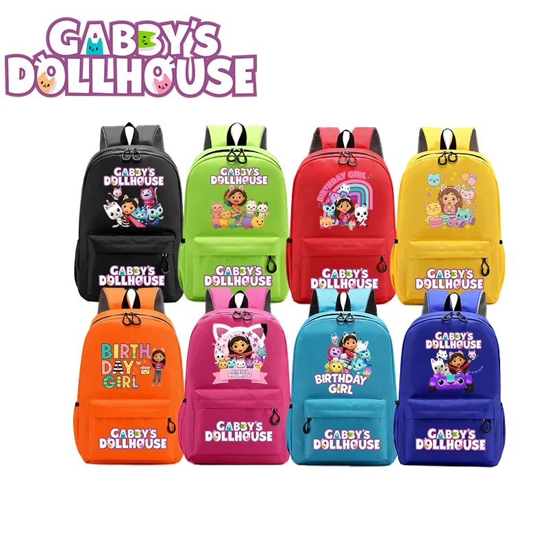 

Рюкзак «Кукольный домик Гэбби» с персонажами аниме, для мальчиков и девочек, подарки, для школы, путешествий, отдыха, большая вместимость, новинка 2026, модный, для активного отдыха