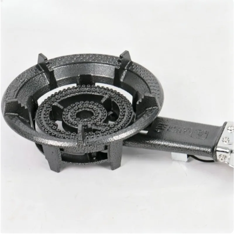 Cast Iron Gas Burner Electronic Ignition Low Pressure Commercial Stove Canteen Restaurant Kitchen Cooking Burner