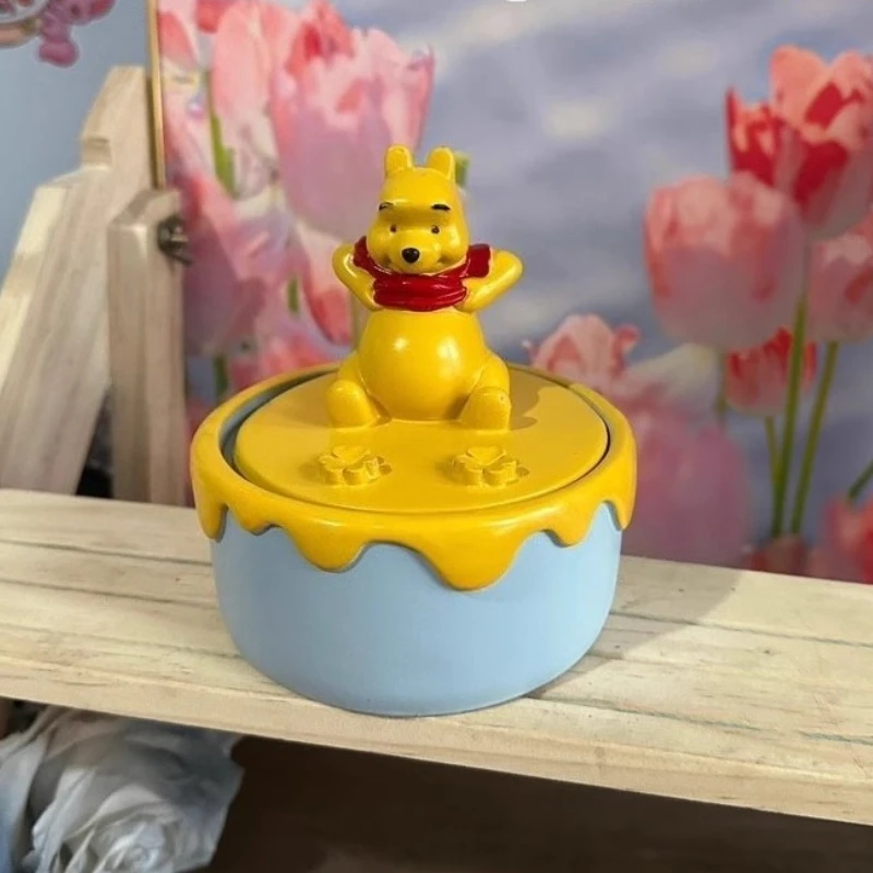 

11.5cm Mobile Phone Holder Storage Box Cartoon Winnie The Pooh Stationery Storages Boxs Home Foyer Storage Box Creative Ornament