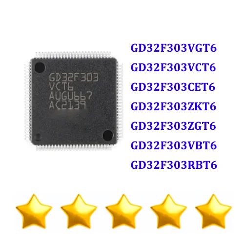 

GD32F303VGT6 GD32F303VCT6 GD32F303CET6 GD32F303ZKT6 GD32F303ZGT6 GD32F303VBT6 GD32F303RBT6