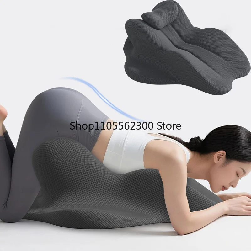 Memory Foam Wedge Reading Pillow for Bed  Adult Ergonomic Back Pillow for Headboard Chin & Back Support Pillows Pain Relief