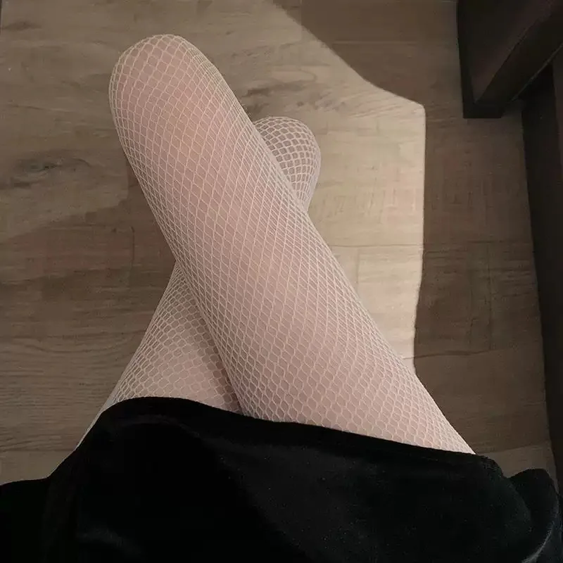 

Женские сексуальные вечерние ажурные узкие чулки с рыбной сеткой JK, леггинсы для косплея, сетчатые разноцветные колготки, колготки до бедра, чулочно-носочные изделия