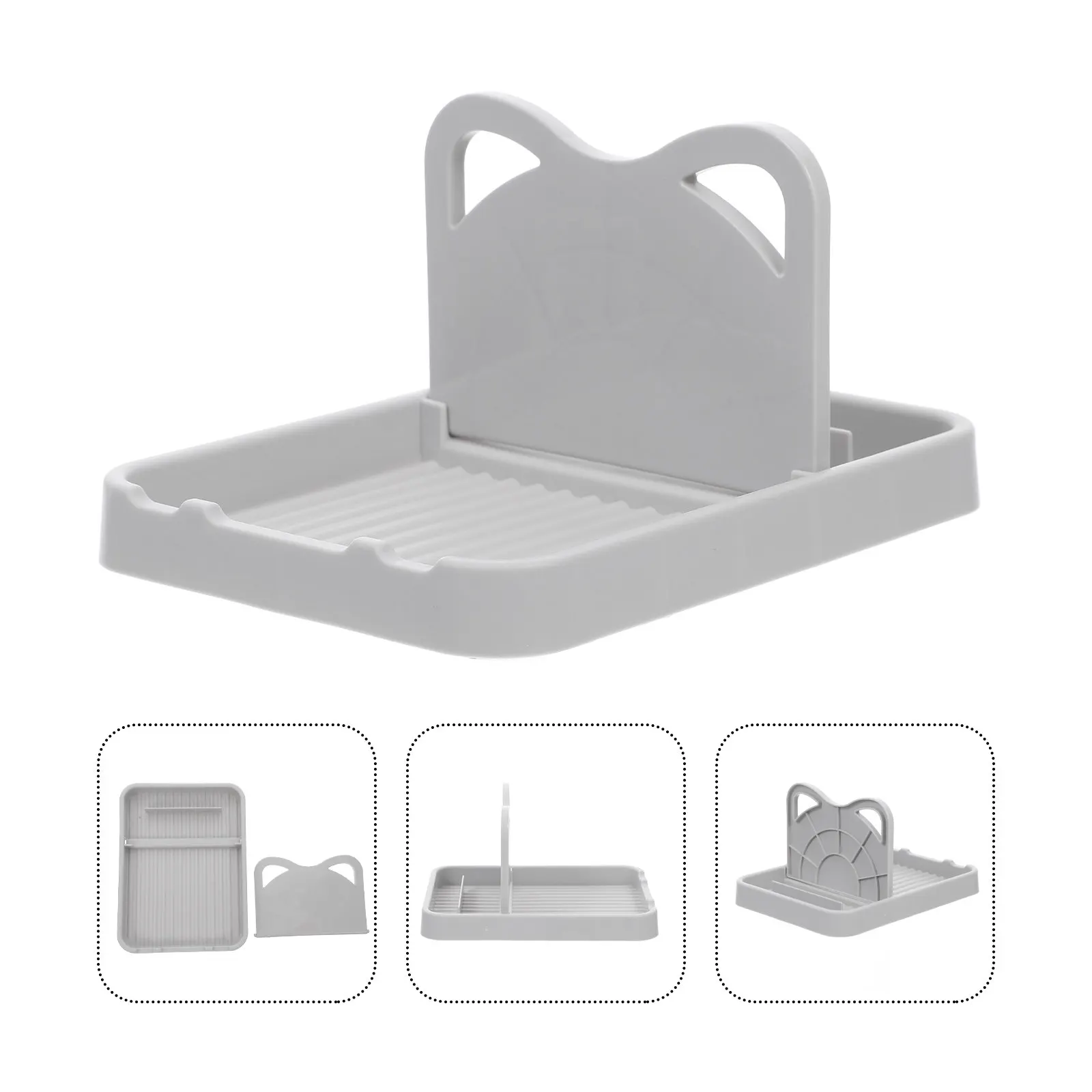 Pot Lid Storage Rack and Spoon Rest for Kitchen Counter ABS Heavy Duty Countertop Organizer Keeps Lids Spoons Ladles Within