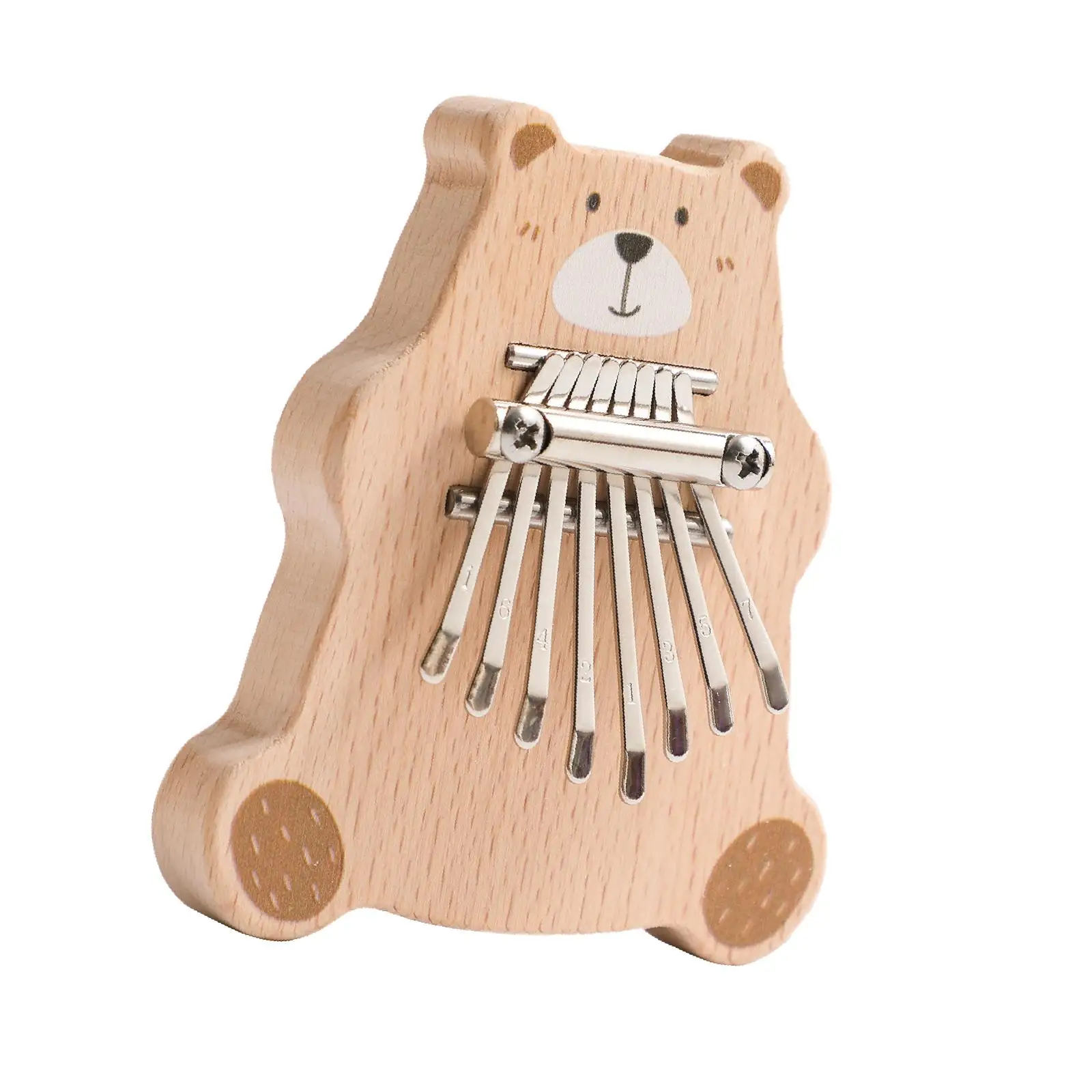 8 Key Mini Kalimba Small Early Learning Portable Cute Music Instrument Finger Piano for Beginners Players Ornaments Kids Adults