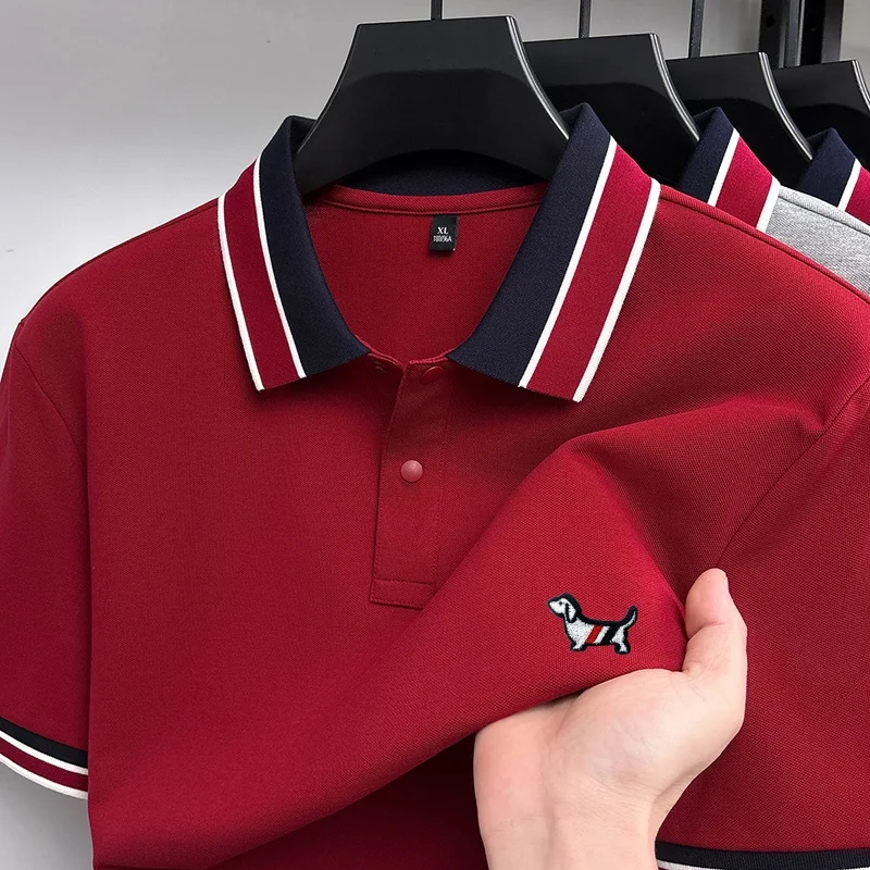 Designer Original Sommer Herren Kurzarm-POLO-Shirt Gestreifter Kragen Knopfleiste Hochwertige Stickerei Mode Lässige Herrenbekleidung – Detail 21