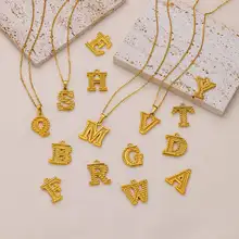 Women’s Alphabet Initial Necklace #6