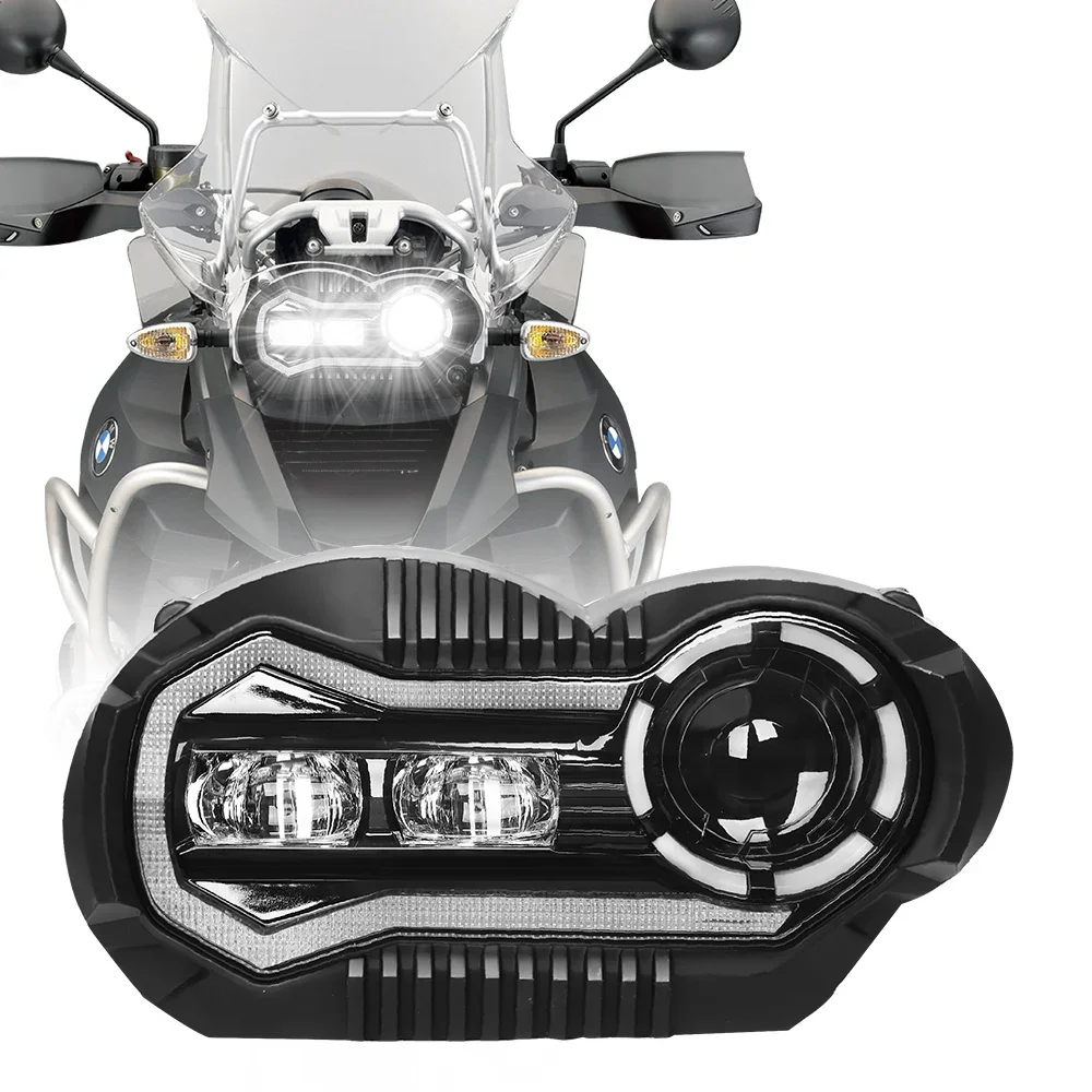 Faros Para Moto Headlamp E-Mark Hi/Lo Beam Motorcycle Led Headlight For Bmw R1200Gs R 1200 Gs Adv R1200Gs Lc 2004-2012