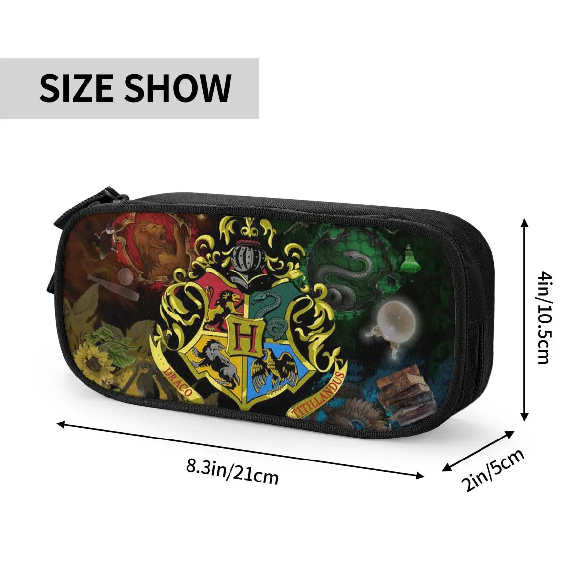 Classic Magic Pencil Cases Wizard Pencil Box Pen Holder for Student Large Storage Bag Students School Gift Stationery