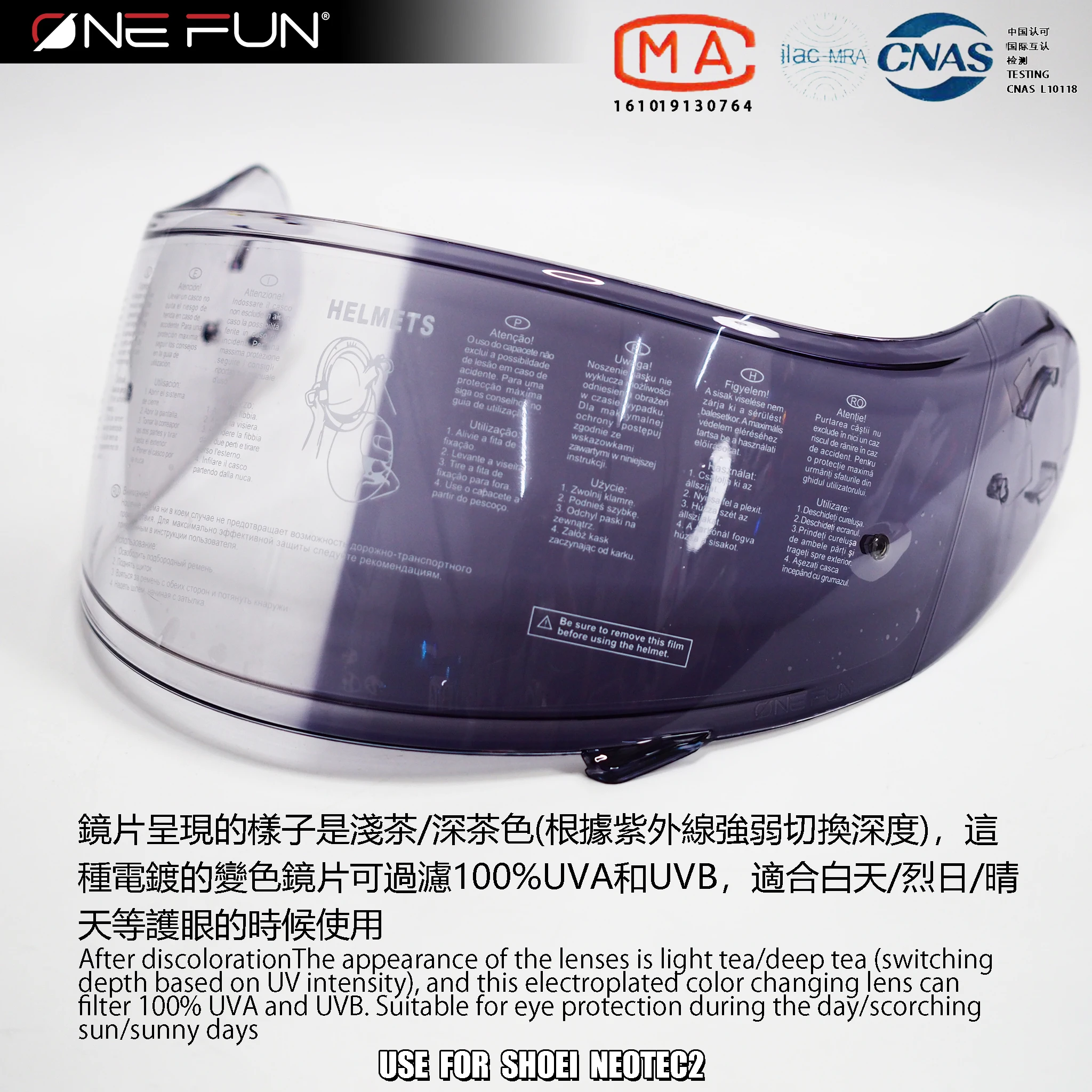 Neotec 2 CNS-3 Full Face Helmet Visor Lens Case for Shoei Neotec II Photochromic Anti Fog Black Silver Rainbow Red Visor