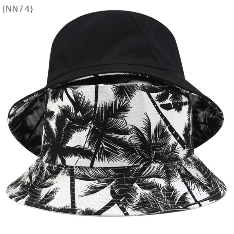 【NN74】Two Side Bucket Hat For Men Women Hip Hop Fisherman Hat Adult Summer Flat Cap【W4】