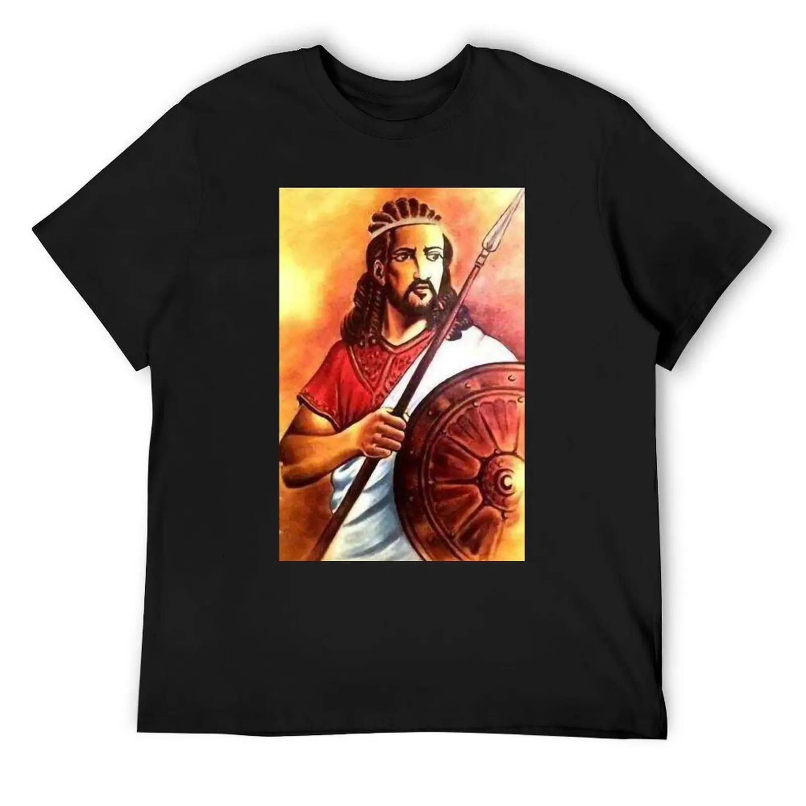 

King of Ethiopia-Atse tewodros T-Shirt luxury t-shirt summer shirt T-shirts oversize mens funny t shirts