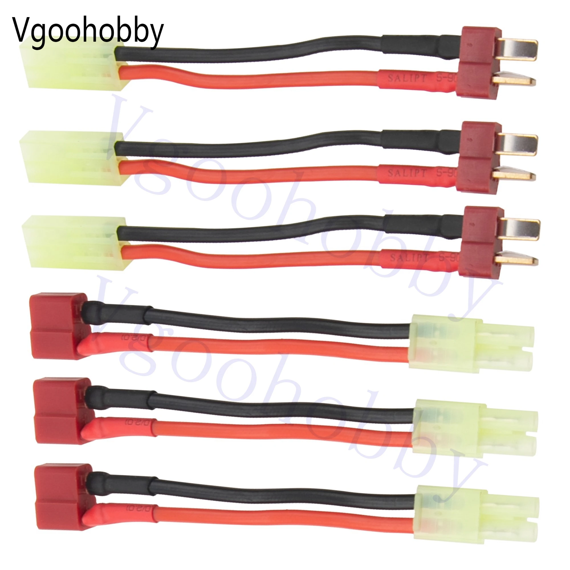 Adapter do adaptera Mini Tamiya Style (odwrócony) do wtyczki T z kablem 8 cm 16AWG do pistoletu Airsoft