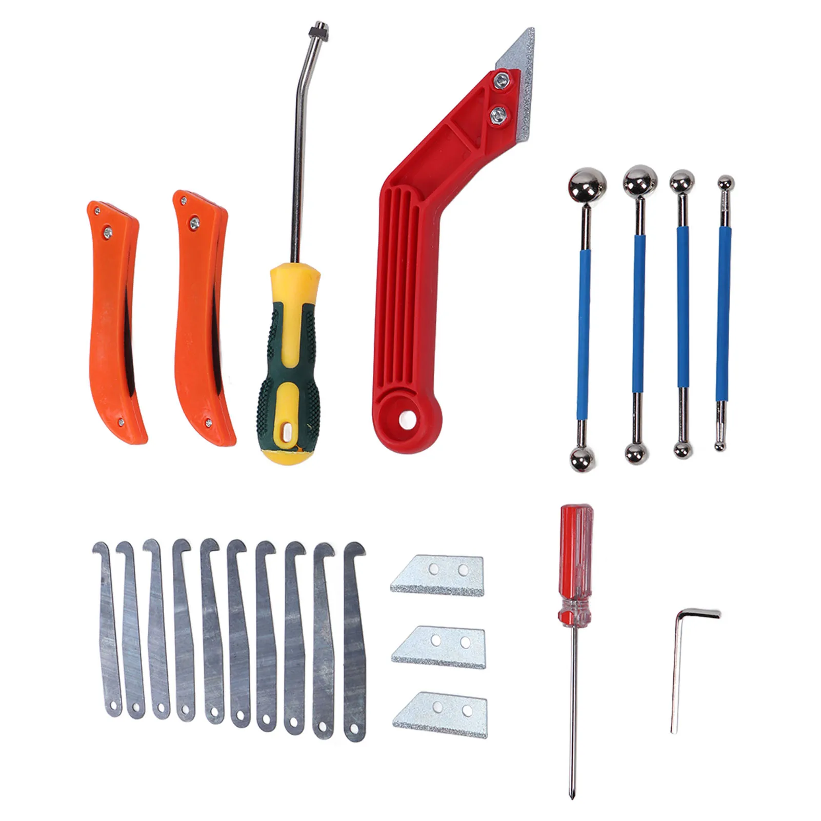 

Grout Removal Caulking Tool Anti Slip Handle Removable Blades Caulking Removal Tools for Wall Floors Grout Removal Caulking Tool