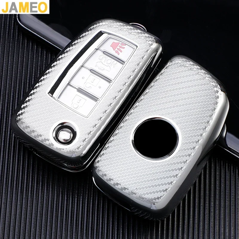4-przyciskowy składany pokrowiec na kluczyk samochodowy TPU do Nissana NV200 Sentra Versa Protector Holder Key Fob Auto Akcesoria