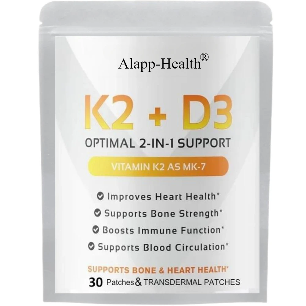 

30 пластырей с витамином K2 (с транспортировочными платками D3. Премиум иммунитет, сердце и кость.